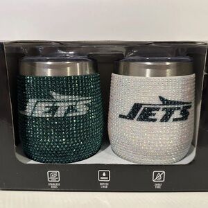Jets Bling Stainless Steel Tumbler Set JETS!!